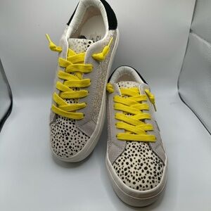 VINTAGE HAVANA | HAILEY SNEAKERS IN WASHED GLITTER AND CHEETAH PRINT